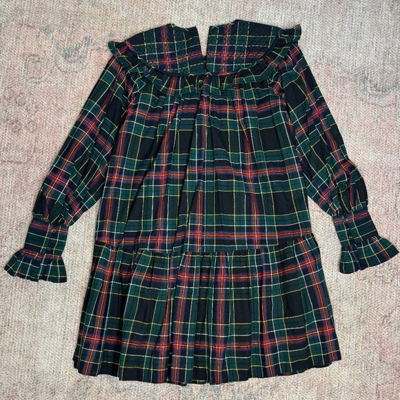 Elizabeth Wilson Designs - Janie Dress in Black Plaid - M - NWT - Picture 5 of 8